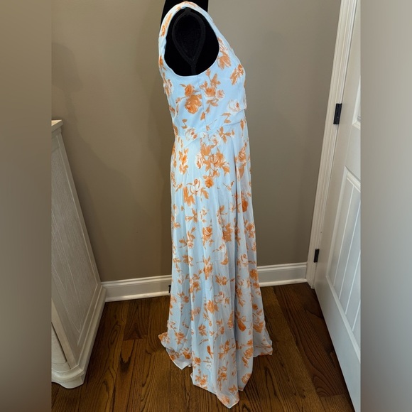NWT Women’s LULU’S Fashionably Refined floral one shoulder maxi dress- Size Med - Picture 9 of 10